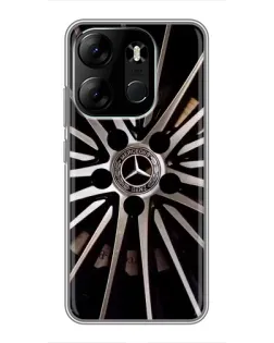 Чехол для TECNO Spark Go 2023 (BF7) с картинкой «Диск Mercedes»