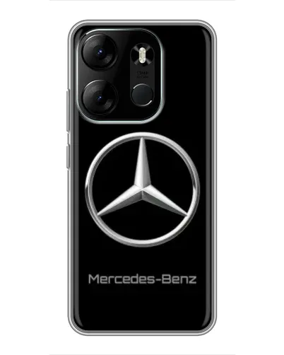 Чехол для TECNO Spark Go 2023 (BF7) с картинкой «Mercedes Silver Logo» Чехол для TECNO Spark Go 2023 (BF7) с картинкой «Mercedes Silver Logo»