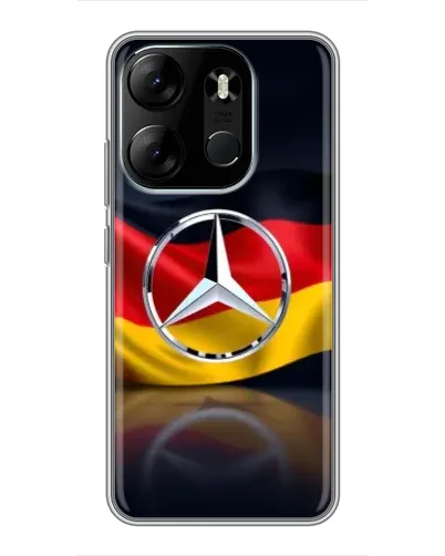 Чехол для TECNO Spark Go 2023 (BF7) с картинкой «Mercedes — флаг Германии» Чехол для TECNO Spark Go 2023 (BF7) с картинкой «Mercedes — флаг Германии»