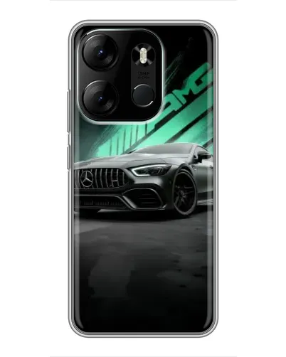 Чехол для TECNO Spark Go 2023 (BF7) с картинкой «Темный Mercedes AMG» Чехол для TECNO Spark Go 2023 (BF7) с картинкой «Темный Mercedes AMG»