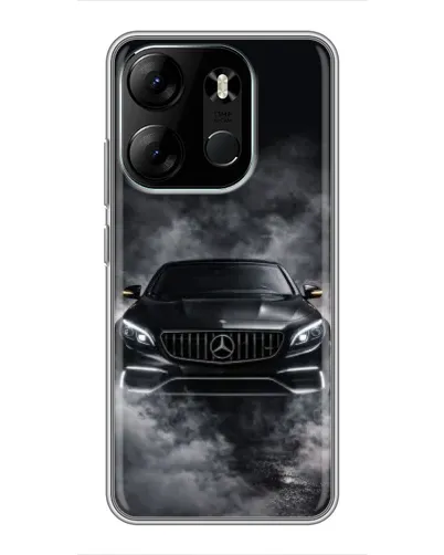 Чехол для TECNO Spark Go 2023 (BF7) с картинкой «Mercedes в дыму» Чехол для TECNO Spark Go 2023 (BF7) с картинкой «Mercedes в дыму»