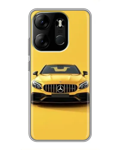Чехол для TECNO Spark Go 2023 (BF7) с картинкой «Желтый Mercedes GT» Чехол для TECNO Spark Go 2023 (BF7) с картинкой «Желтый Mercedes GT»