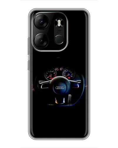 Чехол для TECNO Spark Go 2023 (BF7) с картинкой «Салон Audi — руль» Чехол для TECNO Spark Go 2023 (BF7) с картинкой «Салон Audi — руль»