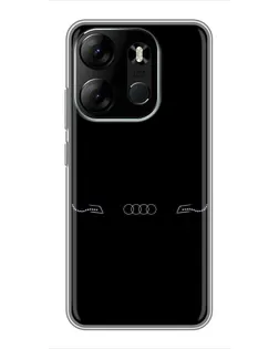 Чохол для TECNO Spark Go 2023 (BF7) з картинкою «Audi — світловий підпис» Чохол для TECNO Spark Go 2023 (BF7) з картинкою «Audi — світловий підпис»