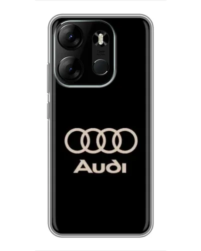 Чехол для TECNO Spark Go 2023 (BF7) с картинкой «Audi — золотой логотип» Чехол для TECNO Spark Go 2023 (BF7) с картинкой «Audi — золотой логотип»