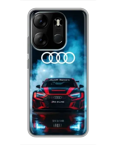 Чехол для TECNO Spark Go 2023 (BF7) с картинкой «Audi Sport — неон» Чехол для TECNO Spark Go 2023 (BF7) с картинкой «Audi Sport — неон»