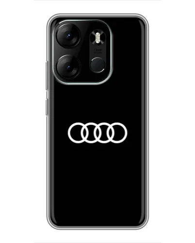Чехол для TECNO Spark Go 2023 (BF7) с картинкой «Audi White Logo» Чехол для TECNO Spark Go 2023 (BF7) с картинкой «Audi White Logo»