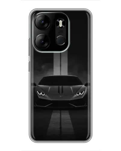 Чохол для TECNO Spark Go 2023 (BF7) з картинкою «Lamborghini симетрія доріг»