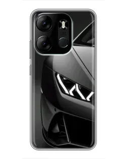 Чохол для TECNO Spark Go 2023 (BF7) з картинкою «Lamborghini фари деталізація»
