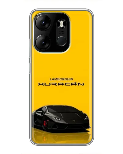 Чохол для TECNO Spark Go 2023 (BF7) з картинкою «Lamborghini Huracan чорний»