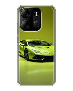 Чохол для TECNO Spark Go 2023 (BF7) з картинкою «Салатовий Lamborghini Huracan»