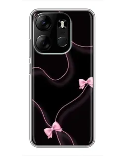 Чехол для TECNO Spark Go 2023 (BF7) с картинкой «Розовые ленты» Чехол для TECNO Spark Go 2023 (BF7) с картинкой «Розовые ленты»
