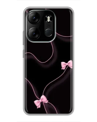 Чехол для TECNO Spark Go 2023 (BF7) с картинкой «Розовые ленты» Чехол для TECNO Spark Go 2023 (BF7) с картинкой «Розовые ленты»