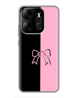 Чехол для TECNO Spark Go 2023 (BF7) с картинкой «Половинки банта» Чехол для TECNO Spark Go 2023 (BF7) с картинкой «Половинки банта»