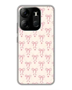 Чехол для TECNO Spark Go 2023 (BF7) с картинкой «Розовые бантики Coquette» Чехол для TECNO Spark Go 2023 (BF7) с картинкой «Розовые бантики Coquette»