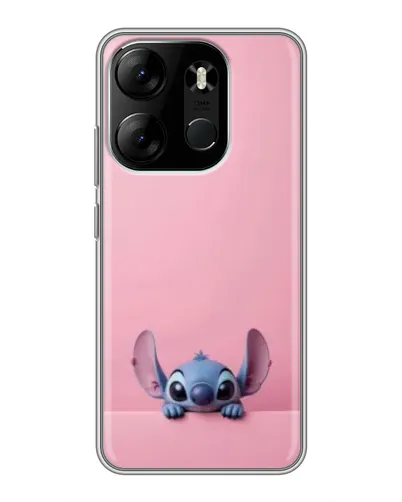 Чехол для TECNO Spark Go 2023 (BF7) с картинкой «Stitch выглядывает»