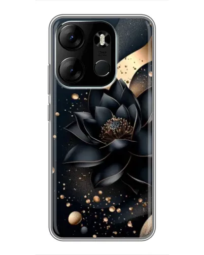 Чехол для TECNO Spark Go 2023 (BF7) с картинкой «Черный лотос» Чехол для TECNO Spark Go 2023 (BF7) с картинкой «Черный лотос»