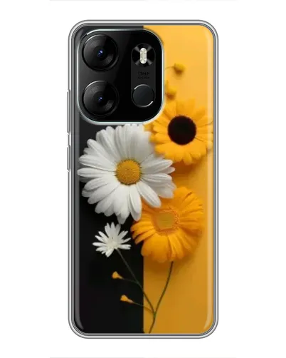 Чехол для TECNO Spark Go 2023 (BF7) с картинкой «Подсолнух и ромашка» Чехол для TECNO Spark Go 2023 (BF7) с картинкой «Подсолнух и ромашка»
