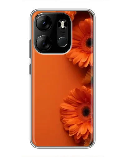 Чехол для TECNO Spark Go 2023 (BF7) с картинкой «Оранжевые герберы» Чехол для TECNO Spark Go 2023 (BF7) с картинкой «Оранжевые герберы»