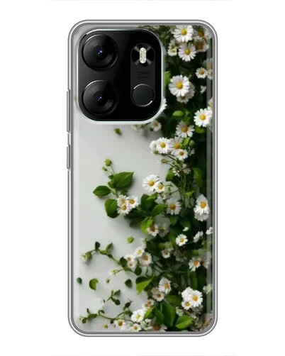 Чехол для TECNO Spark Go 2023 (BF7) с картинкой «Ветка мелких белых цветов» Чехол для TECNO Spark Go 2023 (BF7) с картинкой «Ветка мелких белых цветов»