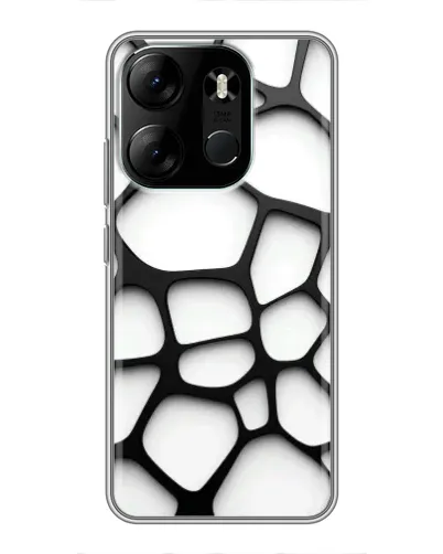 Чохол для TECNO Spark Go 2023 (BF7) з картинкою «Біла об'ємна сітка»