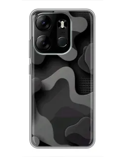 Чохол для TECNO Spark Go 2023 (BF7) з картинкою «Темний абстрактний камуфляж» Чохол для TECNO Spark Go 2023 (BF7) з картинкою «Темний абстрактний камуфляж»