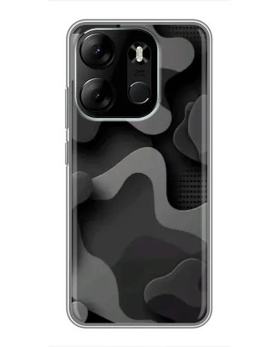 Чохол для TECNO Spark Go 2023 (BF7) з картинкою «Темний абстрактний камуфляж»