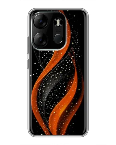 Чохол для TECNO Spark Go 2023 (BF7) з картинкою «Вогняна зоряна хвиля»