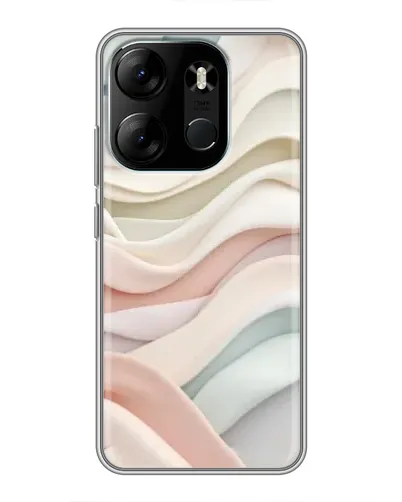 Чохол для TECNO Spark Go 2023 (BF7) з картинкою «Пастельні ніжні хвилі»