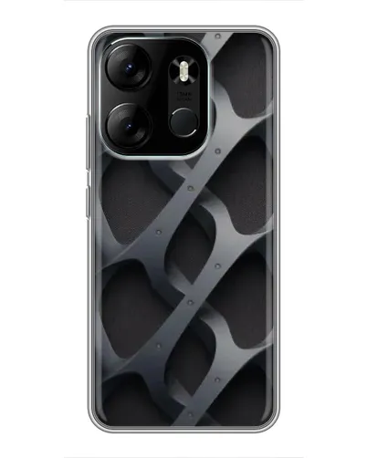 Чохол для TECNO Spark Go 2023 (BF7) з картинкою «Об'ємне сіре плетіння»