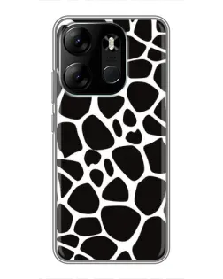 Чохол для TECNO Spark Go 2023 (BF7) з картинкою «Чорно-білий жираф»