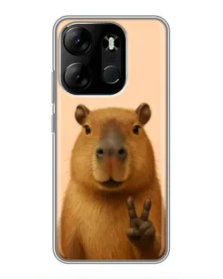 Чохол для TECNO Spark Go 2023 (BF7) з картинкою «Капібара вікторія» Чохол для TECNO Spark Go 2023 (BF7) з картинкою «Капібара вікторія»