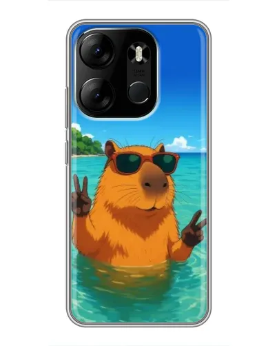 Чохол для TECNO Spark Go 2023 (BF7) з картинкою «Морська капібара» Чохол для TECNO Spark Go 2023 (BF7) з картинкою «Морська капібара»