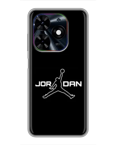 Чехол для TECNO Spark Go 2024 (BG6) с картинкой «Nike Pink Swirl»
