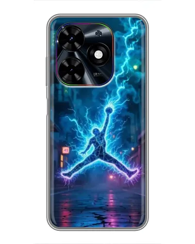 Чехол для TECNO Spark Go 2024 (BG6) с картинкой «Jordan Gold Jumpman»