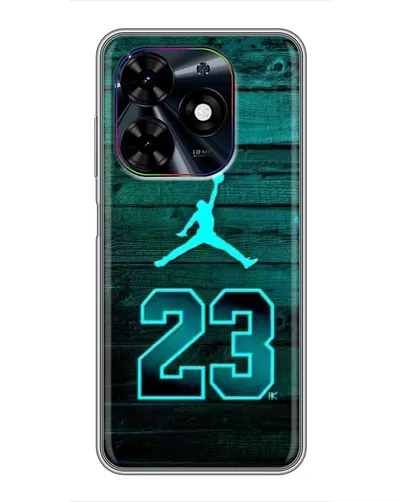 Чехол для TECNO Spark Go 2024 (BG6) с картинкой «Jordan Cyan 23»