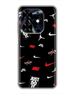 Чехол для TECNO Spark Go 2024 (BG6) с картинкой «Nike Mix Pattern»