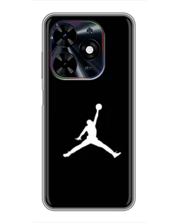 Чехол для TECNO Spark Go 2024 (BG6) с картинкой «Jordan Silhouette»