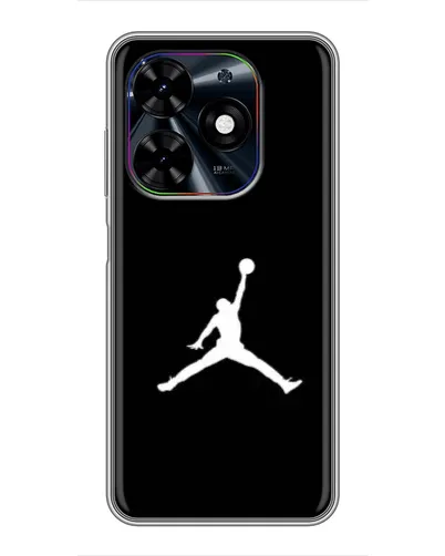 Чехол для TECNO Spark Go 2024 (BG6) с картинкой «Jordan Silhouette»