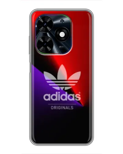 Чехол для TECNO Spark Go 2024 (BG6) с картинкой «Adidas Red Neon» Чехол для TECNO Spark Go 2024 (BG6) с картинкой «Adidas Red Neon»