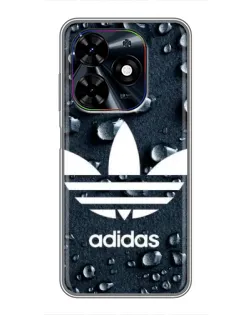 Чехол для TECNO Spark Go 2024 (BG6) с картинкой «Adidas Trefoil Blue» Чехол для TECNO Spark Go 2024 (BG6) с картинкой «Adidas Trefoil Blue»