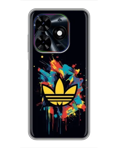 Чехол для TECNO Spark Go 2024 (BG6) с картинкой «Adidas Splash» Чехол для TECNO Spark Go 2024 (BG6) с картинкой «Adidas Splash»