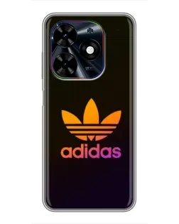 Чехол для TECNO Spark Go 2024 (BG6) с картинкой «Градиент Adidas»