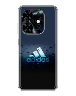 Чехол для TECNO Spark Go 2024 (BG6) с картинкой «Adidas Water Drops»
