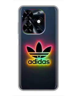 Чехол для TECNO Spark Go 2024 (BG6) с картинкой «Неоновый Adidas»