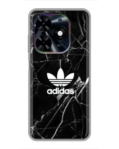 Чехол для TECNO Spark Go 2024 (BG6) с картинкой «Белый мрамор Adidas» Чехол для TECNO Spark Go 2024 (BG6) с картинкой «Белый мрамор Adidas»