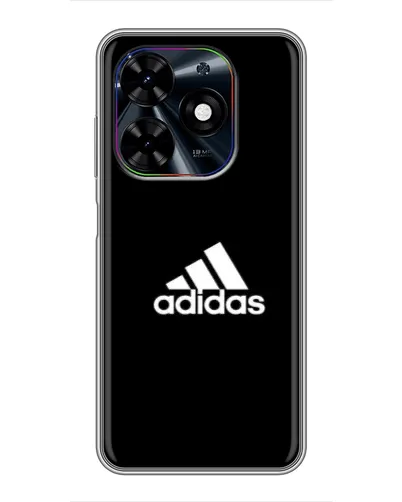 Чехол для TECNO Spark Go 2024 (BG6) с картинкой «Черная классика Adidas» Чехол для TECNO Spark Go 2024 (BG6) с картинкой «Черная классика Adidas»