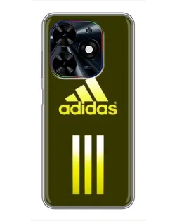 Чехол для TECNO Spark Go 2024 (BG6) с картинкой «Оливковый градиент Adidas»