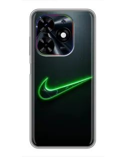 Чохол для TECNO Spark Go 2024 (BG6) з картинкою «Неоновий контур Nike» Чохол для TECNO Spark Go 2024 (BG6) з картинкою «Неоновий контур Nike»