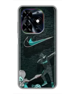 Чехол для TECNO Spark Go 2024 (BG6) с картинкой «Спортивный арт Nike» Чехол для TECNO Spark Go 2024 (BG6) с картинкой «Спортивный арт Nike»